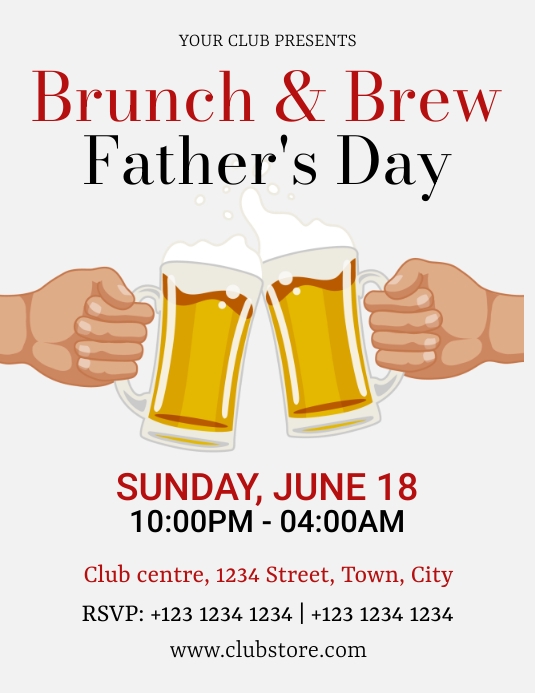 Father's brunch Template | PosterMyWall