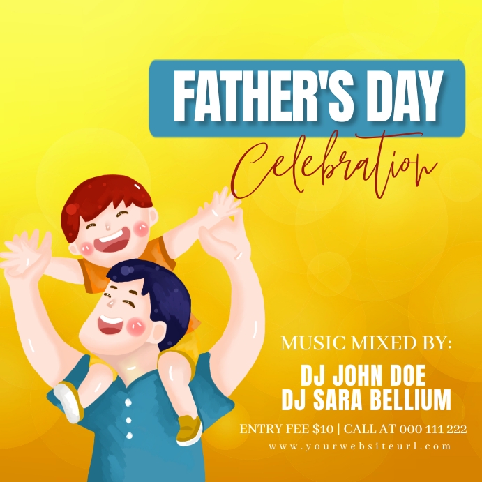Father's day, event Template | PosterMyWall