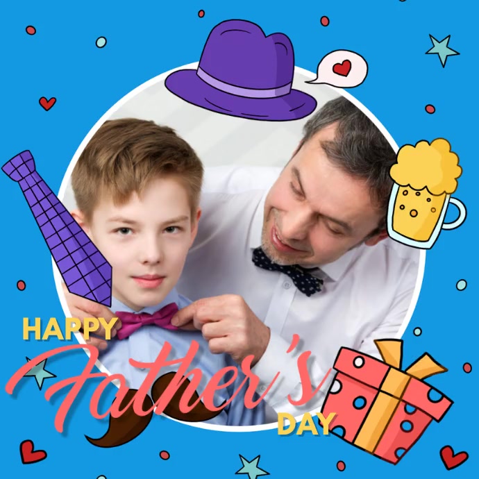 Father's Day, Photo Collage Template PosterMyWall