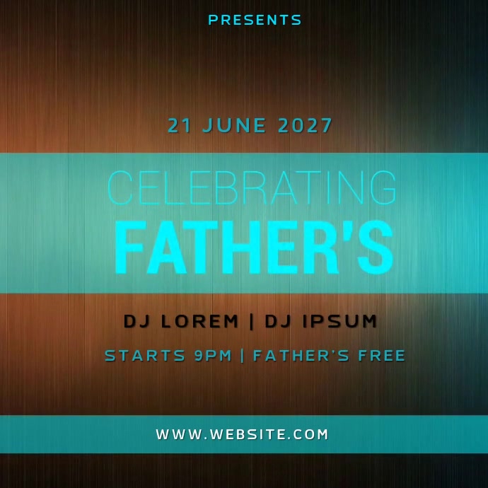 FATHER'S DAY AD SOCIAL MEDIA TEMPLATE | PosterMyWall