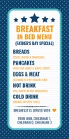 Father's Day Breakfast Menu Template 易拉宝 3' × 6'