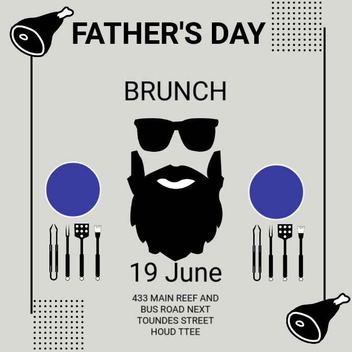 FATHER'S DAY BRUNCH (2) Template | PosterMyWall
