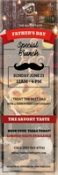 Father's Day Brunch Banner template