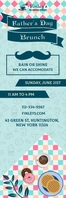 Father's Day Brunch Banner template