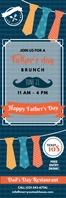 Blue Bruch Father's Day Banner template