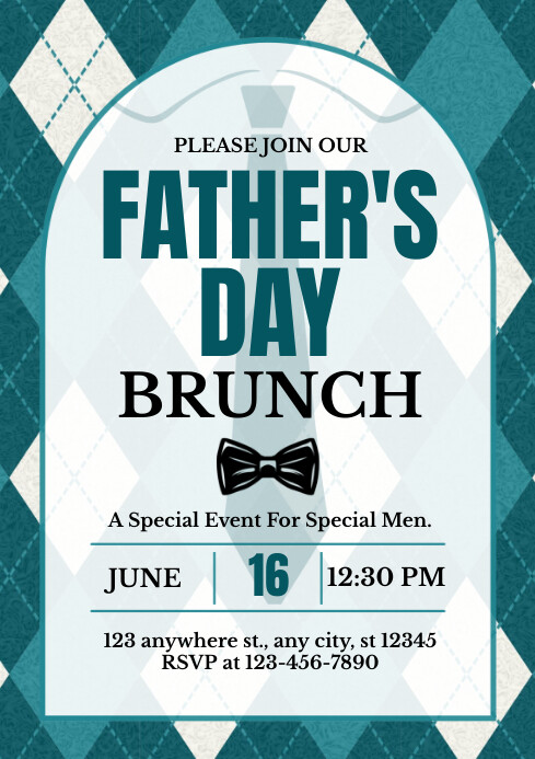 Father's Day Brunch Template | PosterMyWall
