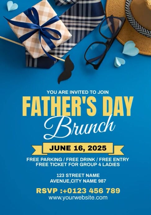 Father's Day Brunch Template | PosterMyWall
