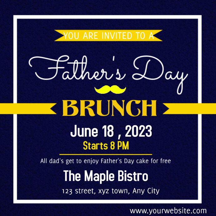 Father's Day Brunch Template | PosterMyWall