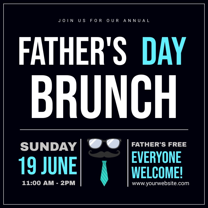 Father's day brunch Template | PosterMyWall