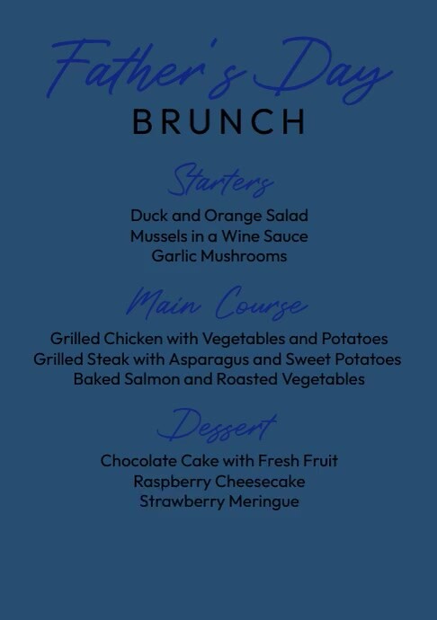 Father's Day Brunch Template | PosterMyWall