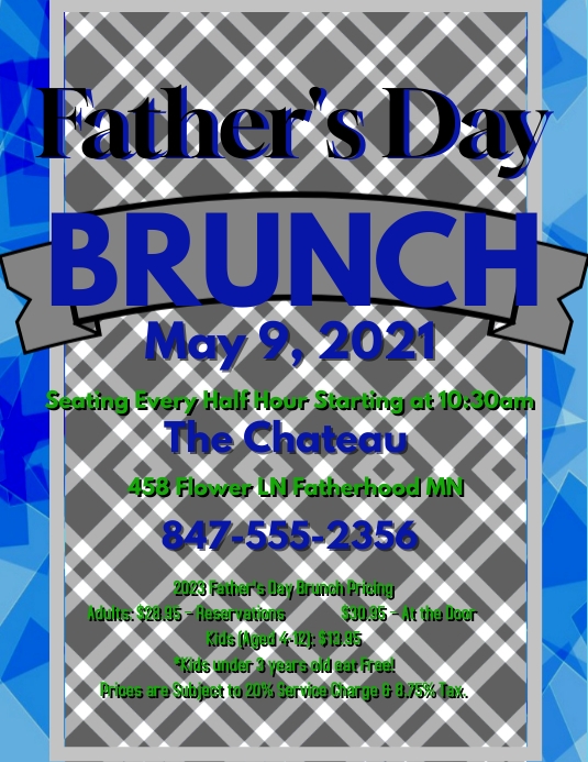 Father's day Brunch Template | PosterMyWall
