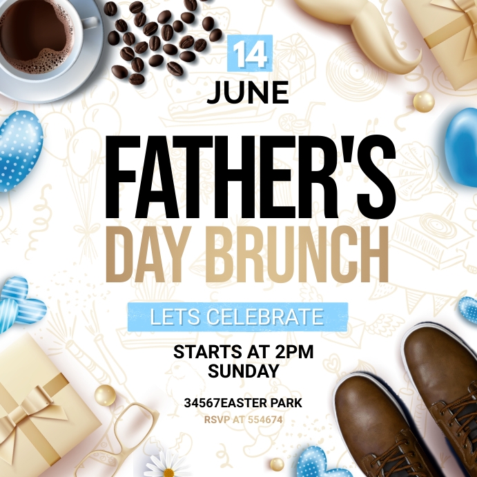 father's day brunch Template | PosterMyWall