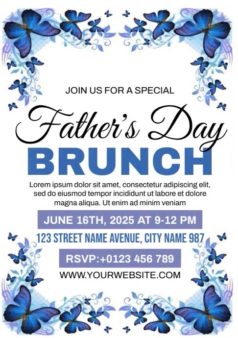Father's Day Brunch Template | PosterMyWall