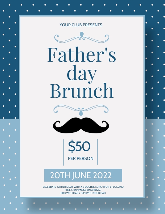 father's day brunch Template | PosterMyWall