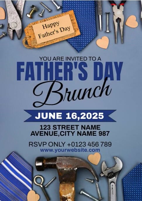 Father's Day Brunch Template | PosterMyWall