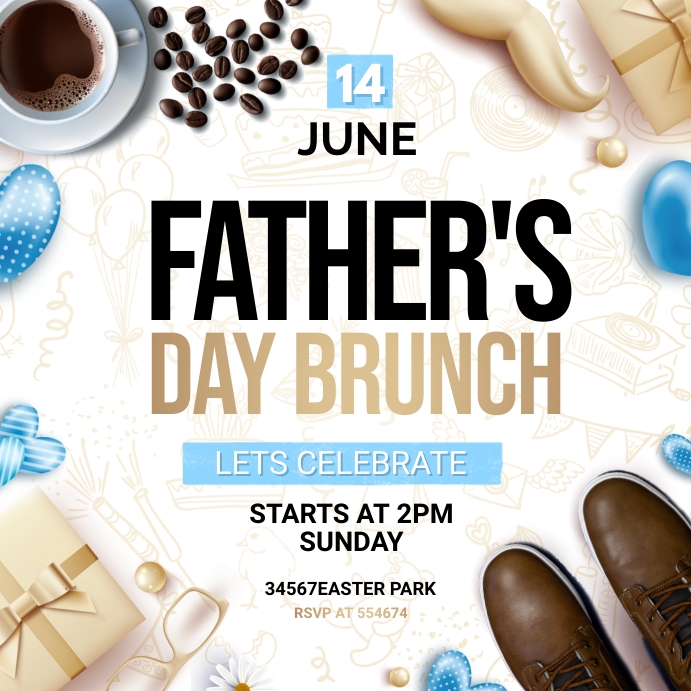 father's day brunch Template | PosterMyWall