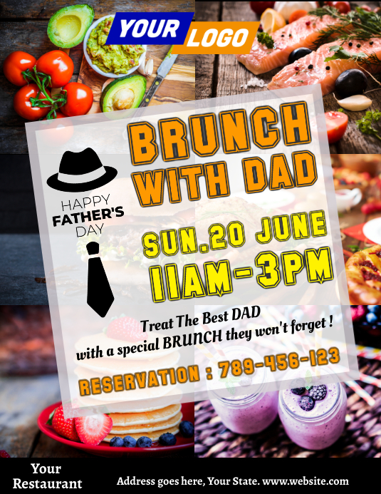 Father's Day Brunch Template | PosterMyWall