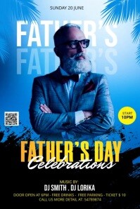 Father's Day Celebration Template Bannière 4' × 6'