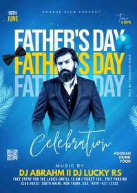 Father's Day Celebration Template A6