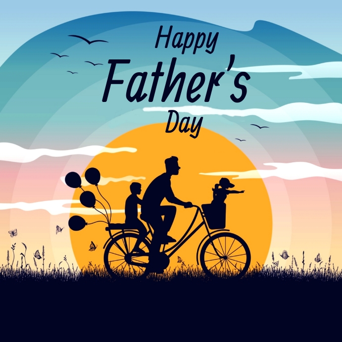 Father's Day Celebration Template Wpis na Instagrama