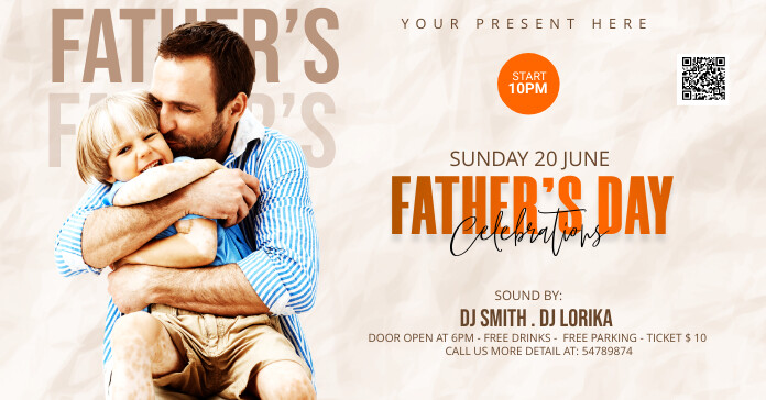Father's Day Celebration Template Facebook Ad