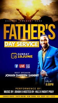 father-s-day-church-service-flyer-template-postermywall