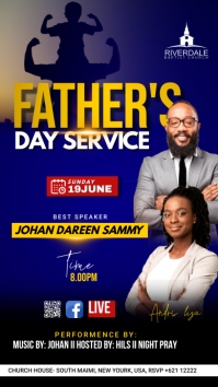 Father s Day Church Service Flyer Template PosterMyWall father-s-day-church-service-flyer-template-postermywall