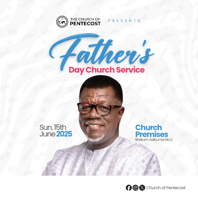 Father's Day Church Service Template | PosterMyWall