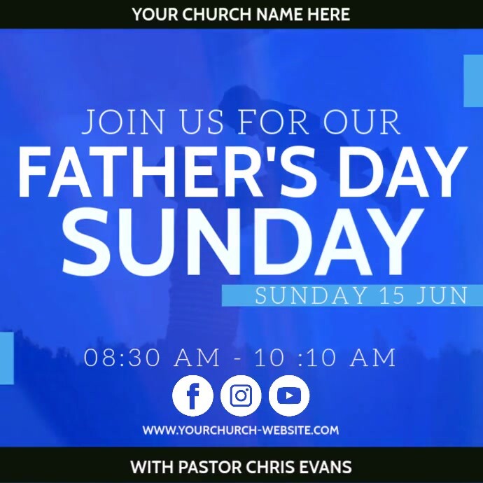 Father's day Church Service event design template | PosterMyWall