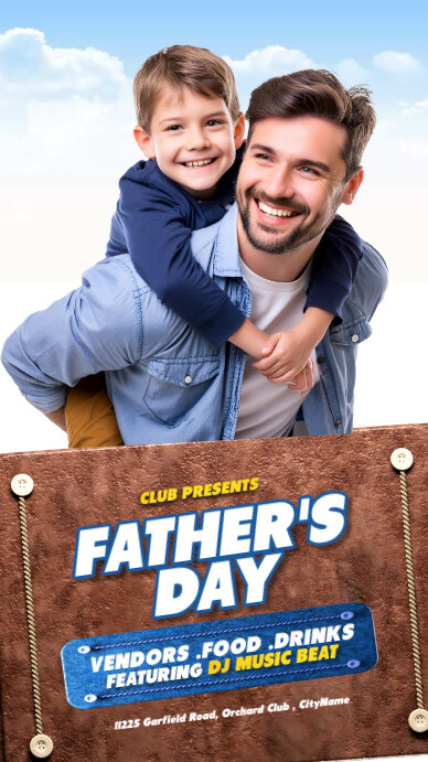 father's day collage Instagram Story template