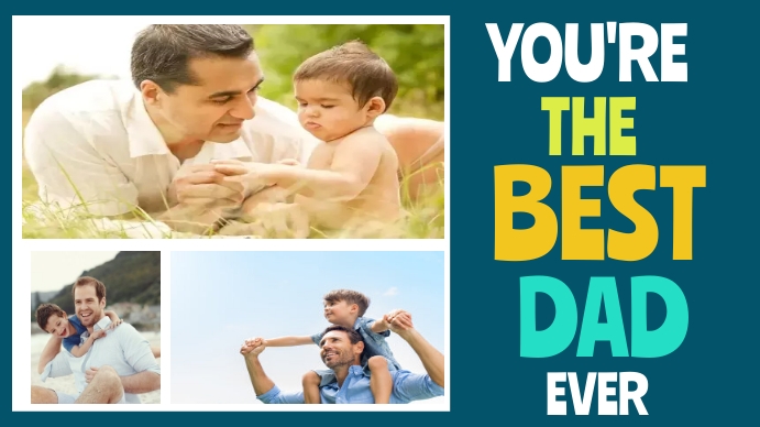 Father's day collage Nakładka Twitch template