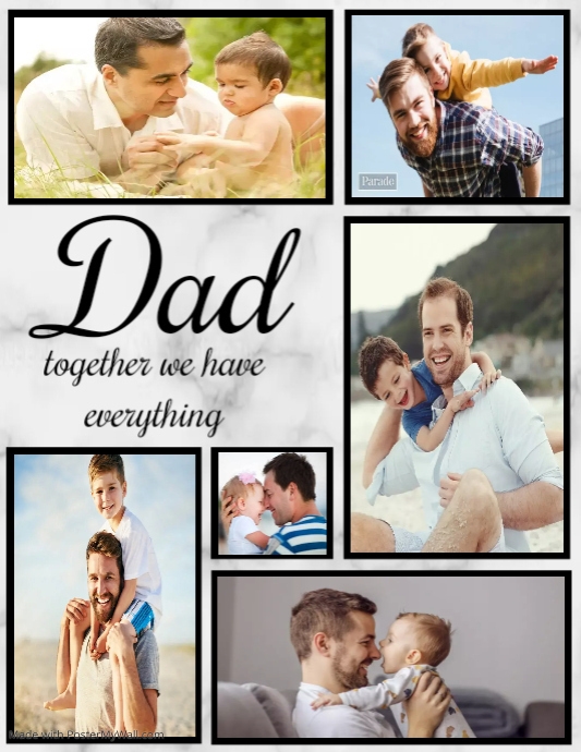 Father's day collage Template PosterMyWall