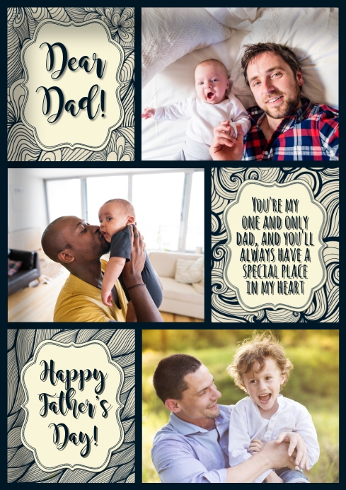 Father's Day Collage Template | PosterMyWall