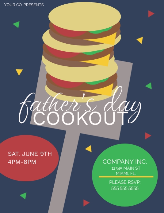 Father's Day Cookout Flyer Templates | PosterMyWall