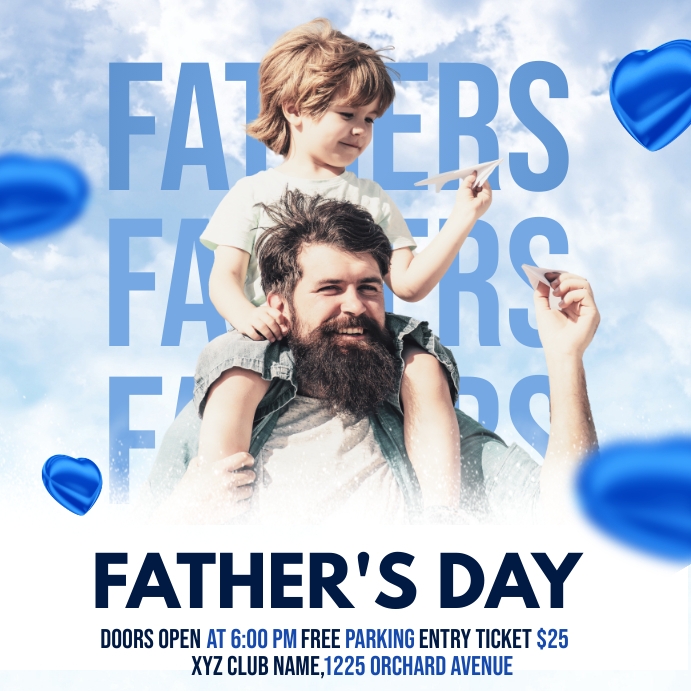 father's day Instagram Post template