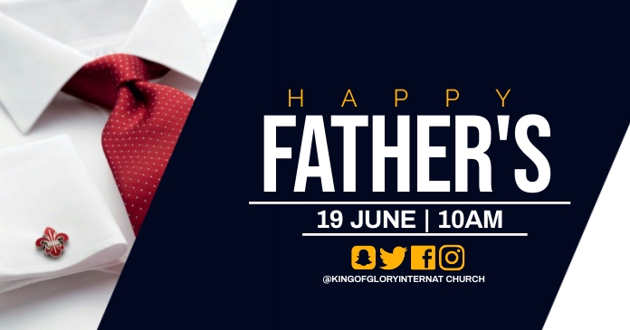 father's day Obraz udostępniany na Facebooku template