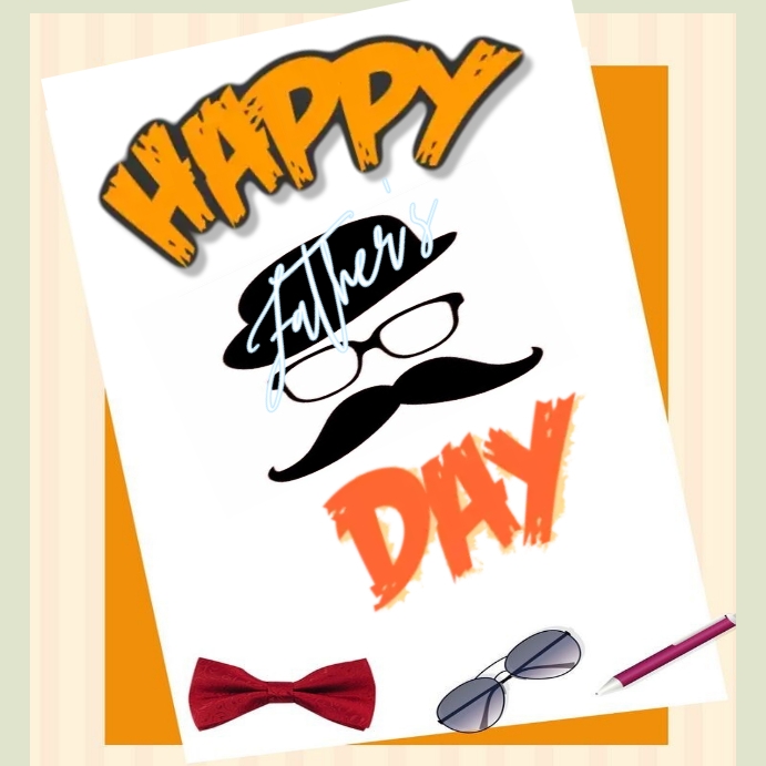 Father's day Quadrato (1:1) template