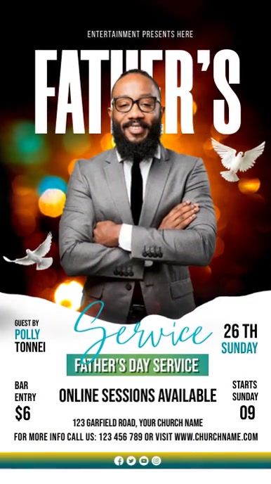 FATHER'S DAY Ekran reklamowy (9:16) template