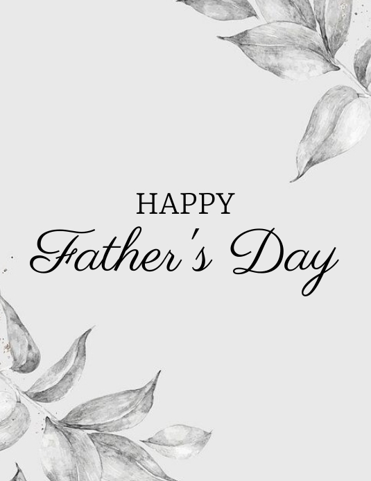 Father's day Ulotka (US Letter) template