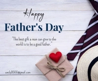 Father's Day Średni prostokąt template