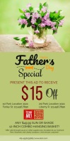 FATHER'S DAY Roll Up Banner 3' × 6' template