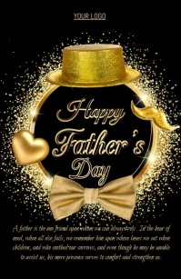 Father's day Half Page Wide template