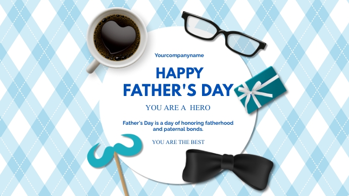 FATHER'S DAY Ekran reklamowy (16:9) template