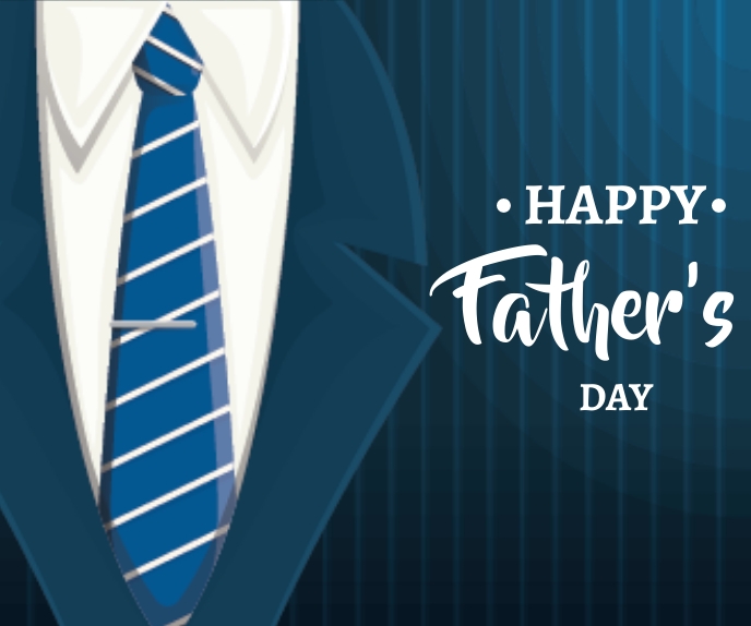 Father's day Design Duży prostokąt template