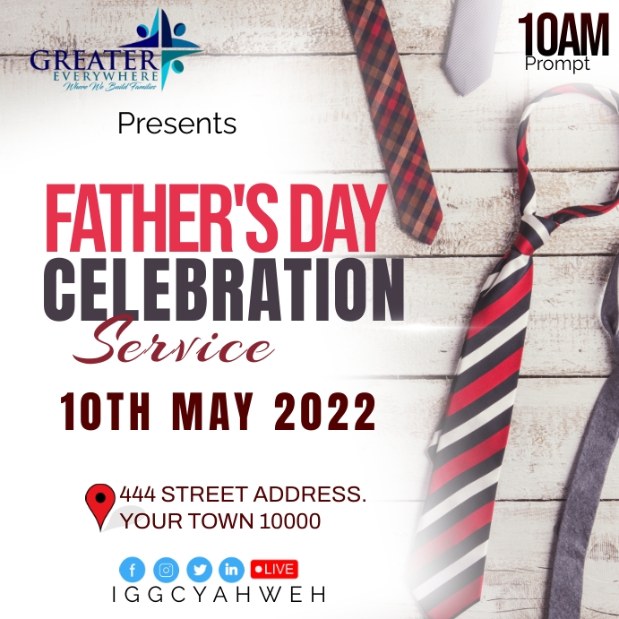 father's day Wpis na Instagrama template