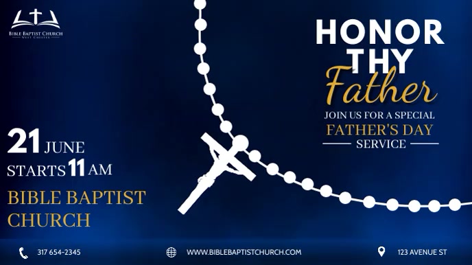Father's Day Digital Display Video template