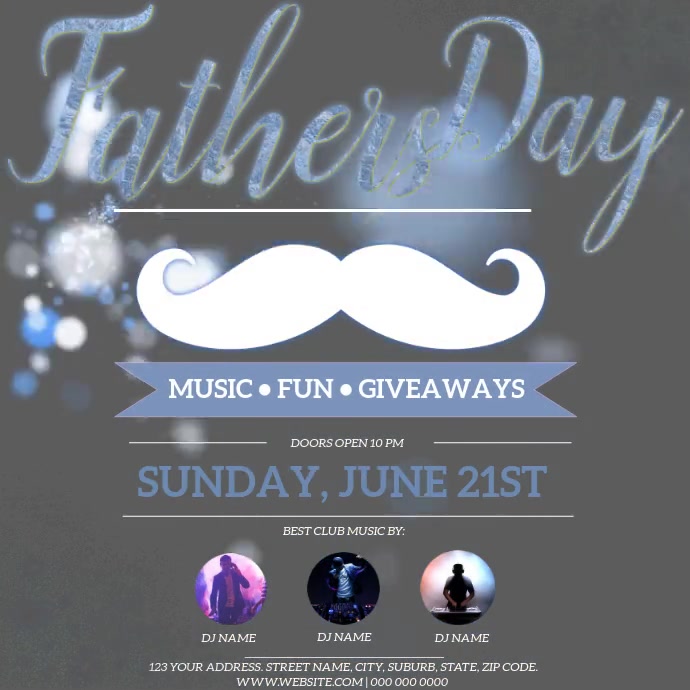 Father's Day Event Flyer Template PosterMyWall