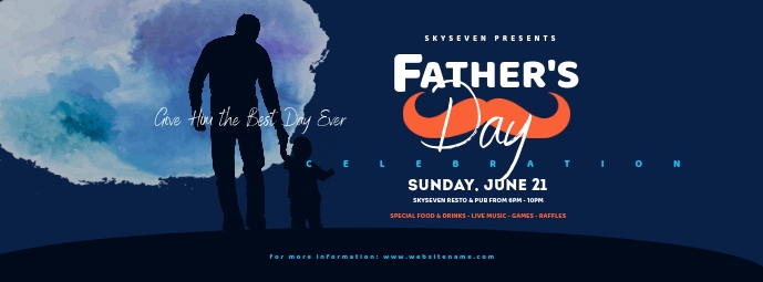 Father's Day Facebook Cover Photo template