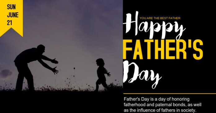 Father's day Facebook Share Image Template | PosterMyWall