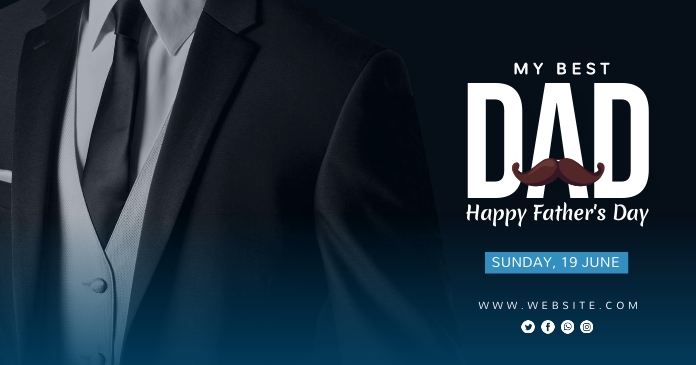 Father's Day Facebook Shared Post template